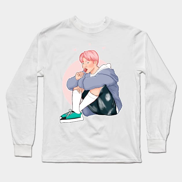 sweet jimin Long Sleeve T-Shirt by ohnoballoons